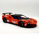 1:8 Ferrari SF90XX Classic Red, The Ultimate Supercar, More Than 12 Features Restored(4100 Pcs)